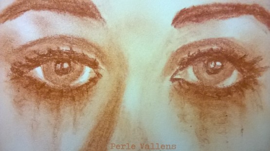 croquis yeux sanguine