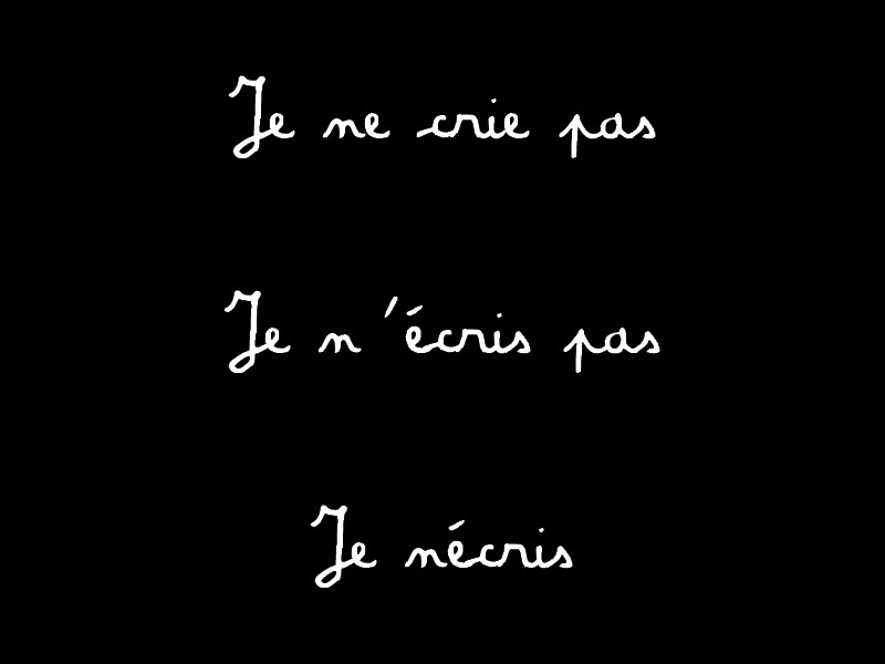 je nécris